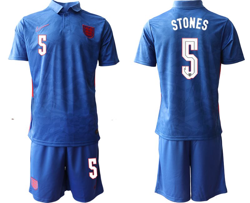 Men 2020-2021 European Cup England away blue #5 Nike Soccer Jersey